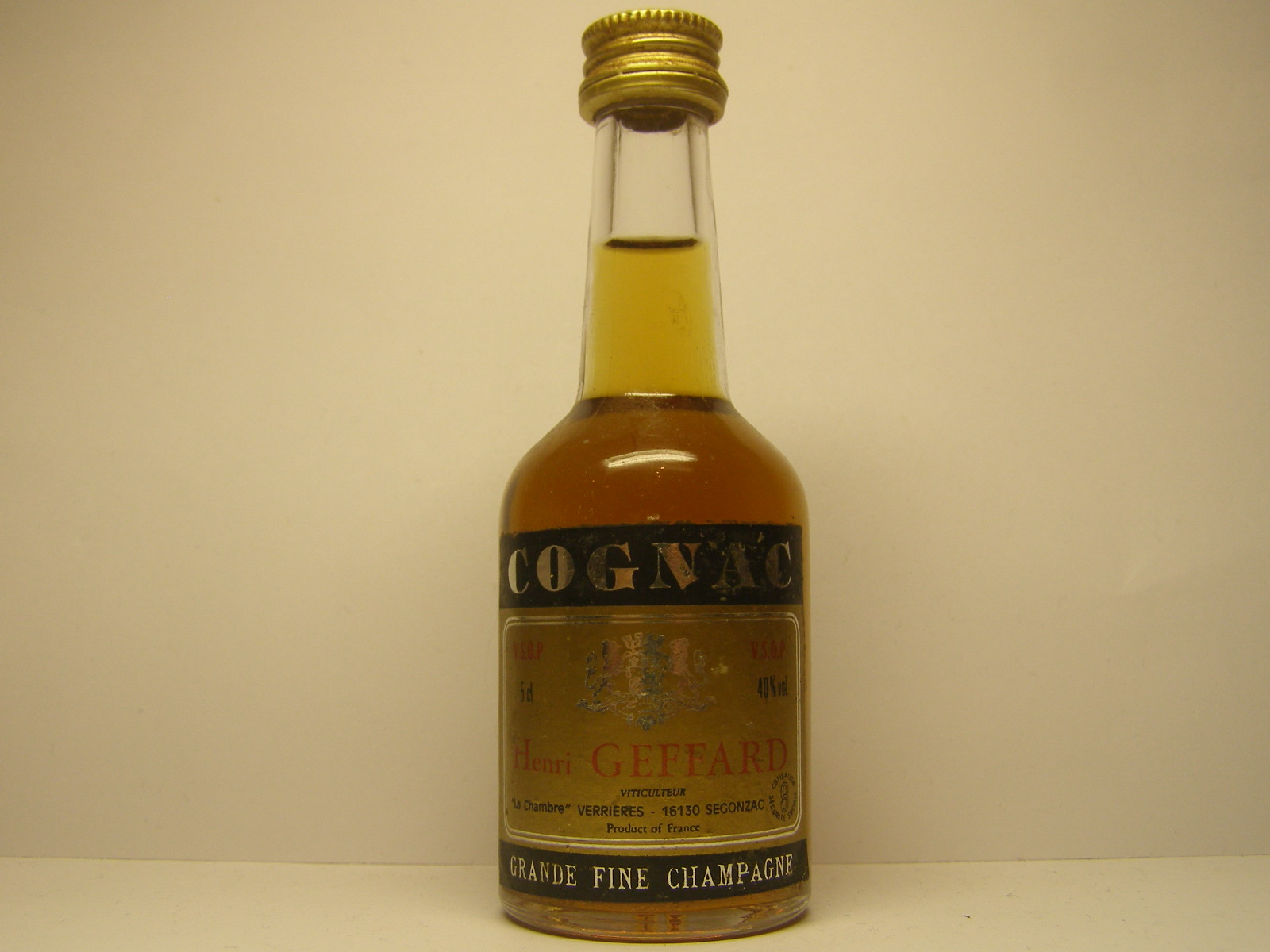 HENRI GEFFARD Grande Fine Champagne Cognac